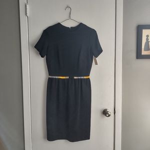 Vintage 70s Deadstock NWT Black Dress